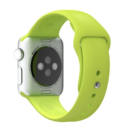 Смарт Часы Apple Watch Sport 38mm Silver Alluminum Case Green Sport Band - цена, характеристики, отзывы, рассрочка, фото 2