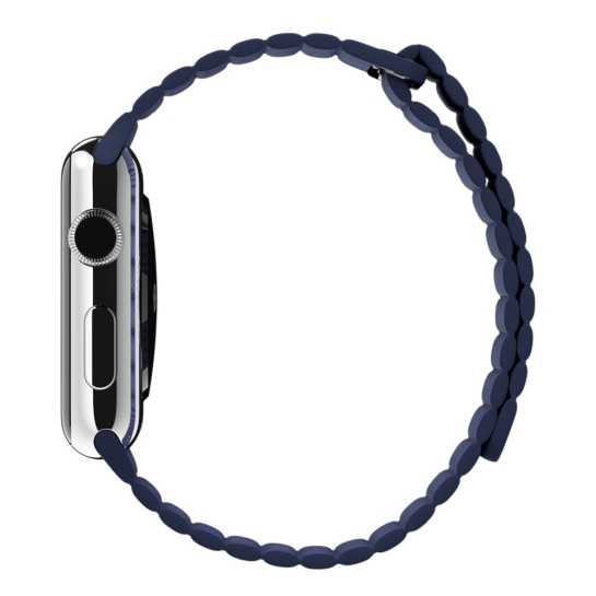 Смарт Часы Apple Watch 42mm Stainless Steel Case Bright Blue Leather Loop - цена, характеристики, отзывы, рассрочка, фото 3