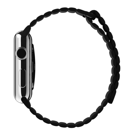 Смарт Годинник Apple Watch 42mm Stainless Steel Case Black Leather Loop - ціна, характеристики, відгуки, розстрочка, фото 3