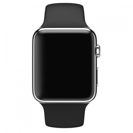 Смарт Годинник Apple Watch 42mm Stainless Steel Case Black Sport Band - ціна, характеристики, відгуки, розстрочка, фото 5