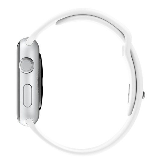 Смарт Годинник Apple Watch 42mm Stainless Steel Case White Sport Band - ціна, характеристики, відгуки, розстрочка, фото 3