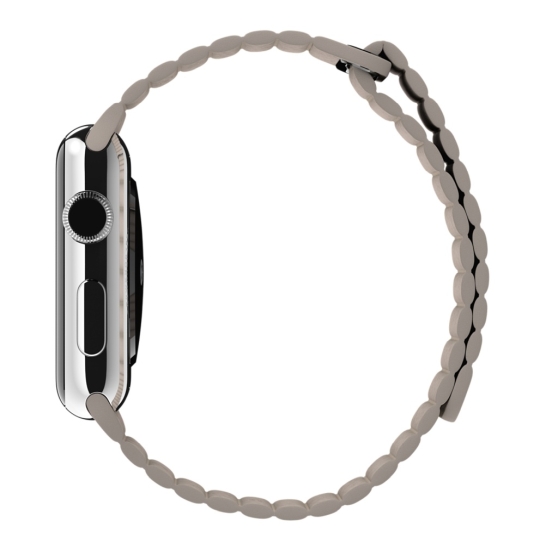 Смарт Годинник Apple Watch 42mm Stainless Steel Case Stone Leather Loop - ціна, характеристики, відгуки, розстрочка, фото 3