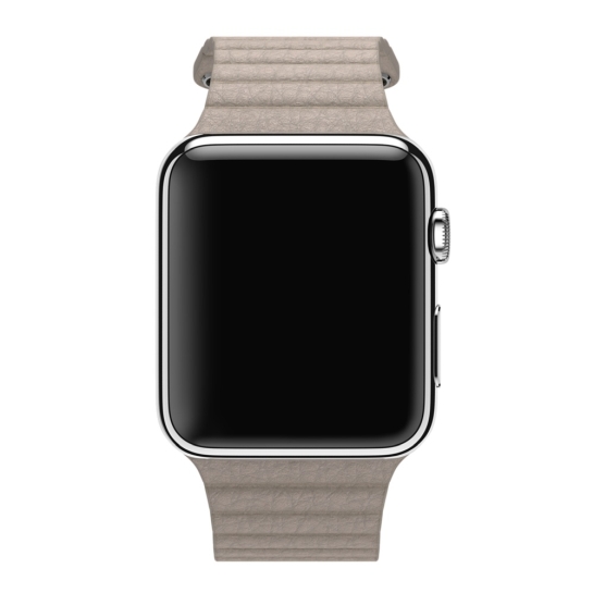 Смарт Годинник Apple Watch 42mm Stainless Steel Case Stone Leather Loop - ціна, характеристики, відгуки, розстрочка, фото 4