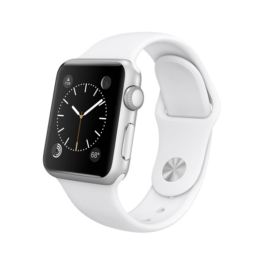 Смарт Часы Apple Watch Sport 38mm Silver Alluminum Case White Sport Band - цена, характеристики, отзывы, рассрочка, фото 1