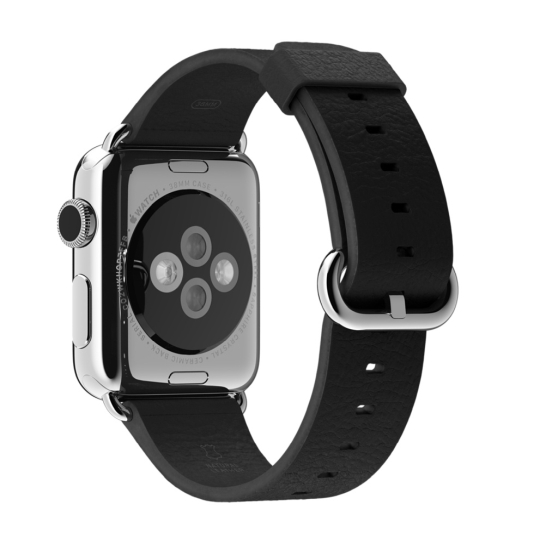 Смарт Часы Apple Watch 38mm Stainless Steel Case Black Classic Buckle - цена, характеристики, отзывы, рассрочка, фото 2