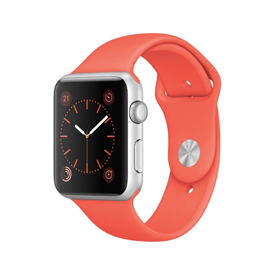 Смарт Часы Apple Watch Sport 38mm Silver Alluminum Case Pink Sport Band - цена, характеристики, отзывы, рассрочка, фото 1