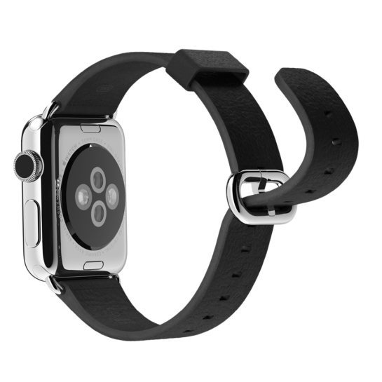 Смарт Годинник Apple Watch 38mm Stainless Steel Case Black Classic Buckle - ціна, характеристики, відгуки, розстрочка, фото 6