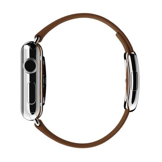 Смарт Годинник Apple Watch 38mm Stainless Steel Case Brown Modern Buckle - ціна, характеристики, відгуки, розстрочка, фото 3