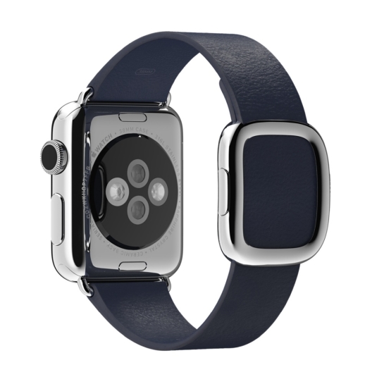 Смарт Часы Apple Watch 38mm Stainless Steel Case Midnight Blue Modern Buckle - цена, характеристики, отзывы, рассрочка, фото 2