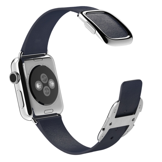 Смарт Годинник Apple Watch 38mm Stainless Steel Case Midnight Blue Modern Buckle - ціна, характеристики, відгуки, розстрочка, фото 6