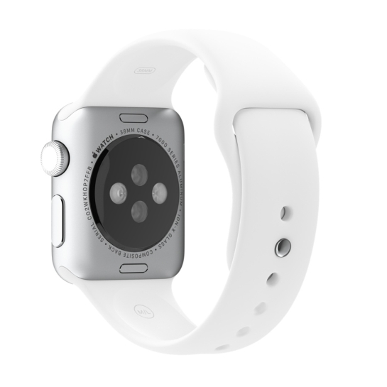 Смарт Часы Apple Watch 38mm Stainless Steel Case White Sport Band - цена, характеристики, отзывы, рассрочка, фото 2