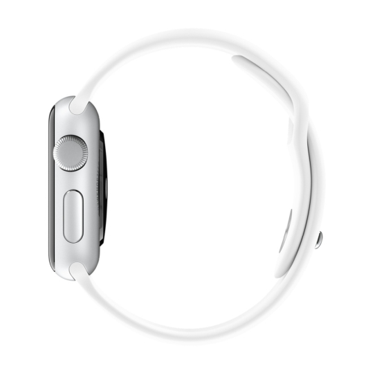 Смарт Годинник Apple Watch 38mm Stainless Steel Case White Sport Band - ціна, характеристики, відгуки, розстрочка, фото 3