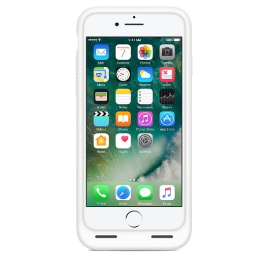 Чохол Apple Smart Battery Case for iPhone 8/7 White - ціна, характеристики, відгуки, розстрочка, фото 2