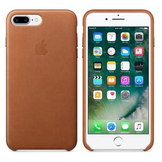 Чехол Apple Leather Case for iPhone 8 Plus/7 Plus Saddle Brown - цена, характеристики, отзывы, рассрочка, фото 2