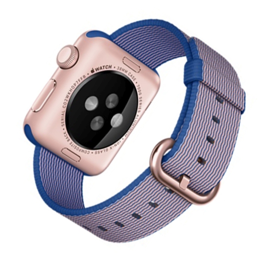 Смарт Годинник Apple Watch Sport 38mm Rose Gold Aluminum Case with Royal Blue Woven Nylon - ціна, характеристики, відгуки, розстрочка, фото 3