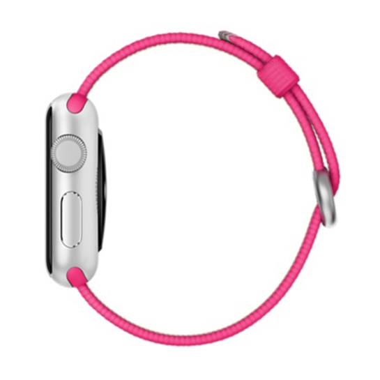 Смарт Часы Apple Watch Sport 38mm Silver Aluminum Case with Pink Woven Nylon - цена, характеристики, отзывы, рассрочка, фото 2
