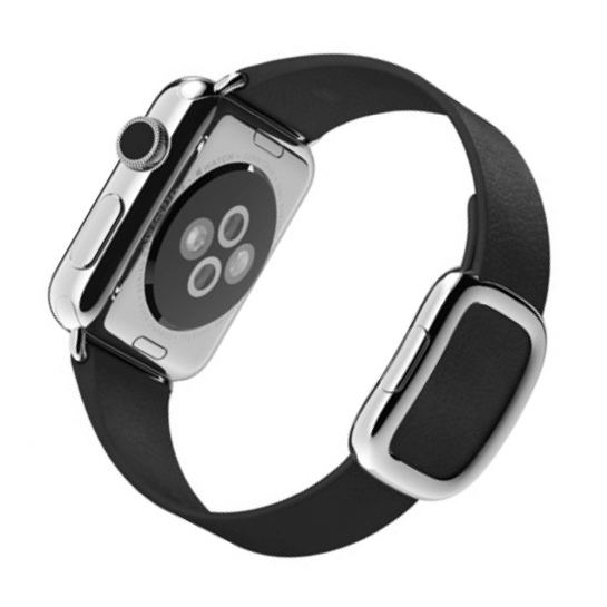 Смарт Годинник Apple Watch 38mm Stainless Steel Case with Black Modern Buckle - ціна, характеристики, відгуки, розстрочка, фото 3