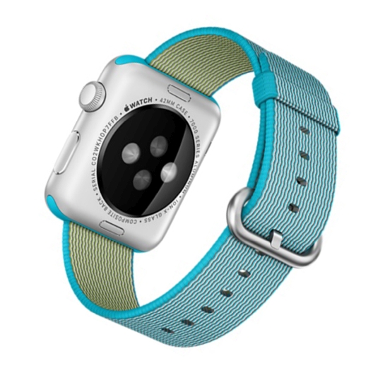 Смарт Часы Apple Watch Sport 42mm Silver Aluminum Case with Scuba Blue Woven Nylon - цена, характеристики, отзывы, рассрочка, фото 4