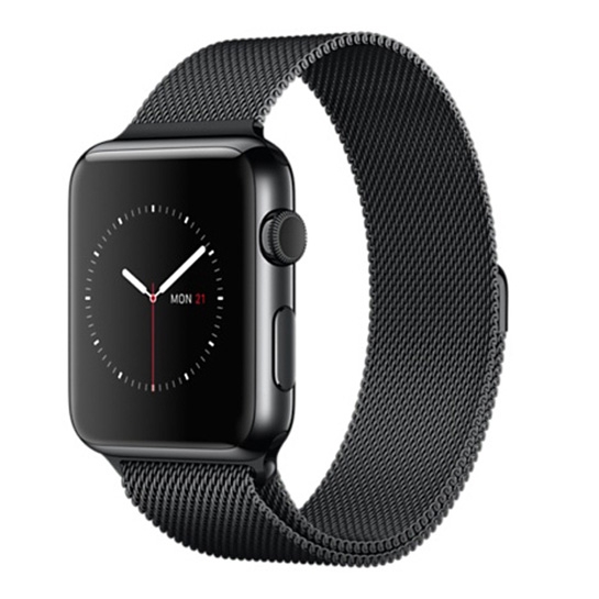 Смарт Годинник Apple Watch 42mm Space Black Stainless Steel Case with Space Black Milanese Loop - ціна, характеристики, відгуки, розстрочка, фото 1