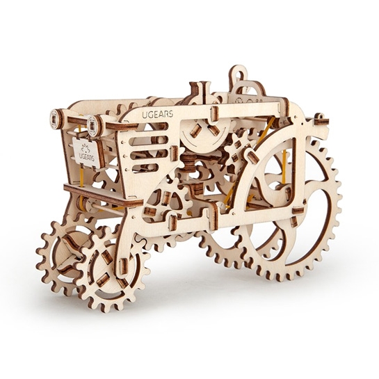 Механічний 3D пазл UGears Трактор - ціна, характеристики, відгуки, розстрочка, фото 1