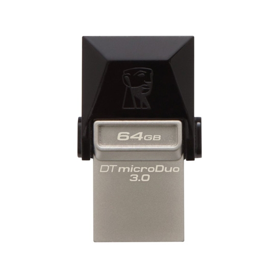 Зовнішній накопичувач USB-Flash 64Gb Kingston MicroDuo OTG USB 3.0 - ціна, характеристики, відгуки, розстрочка, фото 1