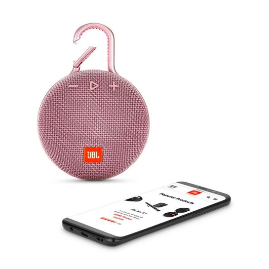 Портативная акустика JBL Clip 3 Pink - цена, характеристики, отзывы, рассрочка, фото 3