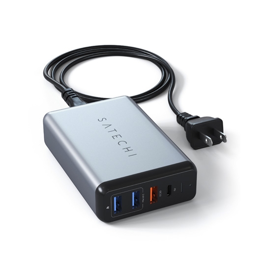 Мережевий зарядний пристрій Satechi USB-C 75W Travel Charger Space Gray - ціна, характеристики, відгуки, розстрочка, фото 4