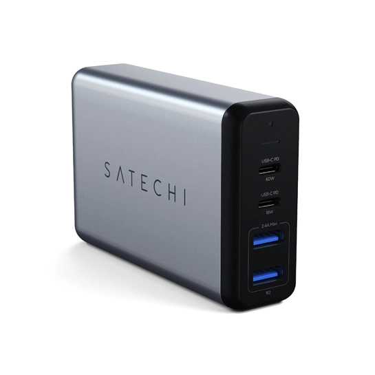 Сетевое зарядное устройство Satechi 75W Dual Type-C PD Travel Charger