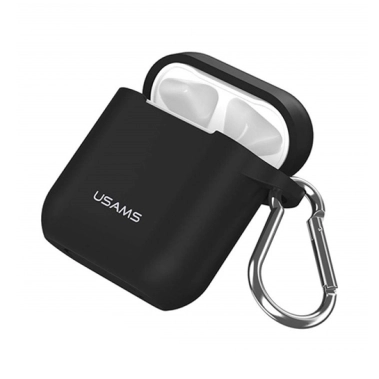 Чохол Usams Silicone Case for Apple AirPods Black - цена, характеристики, отзывы, рассрочка, фото 1