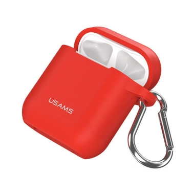 Чехол Usams Silicone Case for Apple AirPods Red - цена, характеристики, отзывы, рассрочка, фото 1