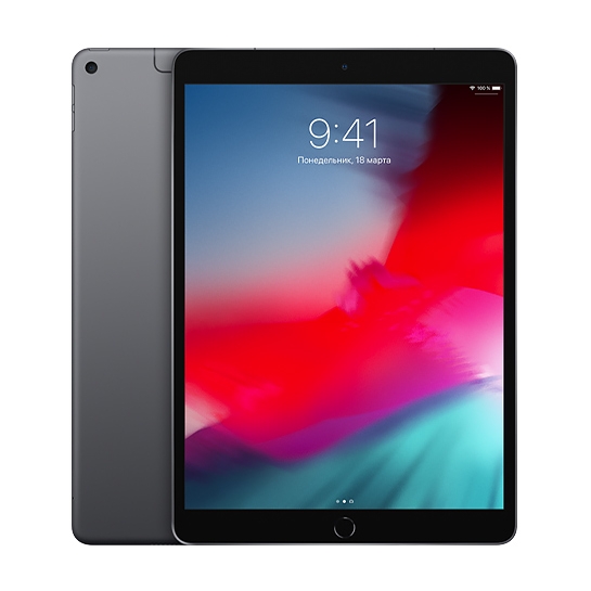 Планшет Apple iPad Air 10.5" 64Gb Wi-Fi + 4G Space Gray 2019 - ціна, характеристики, відгуки, розстрочка, фото 1