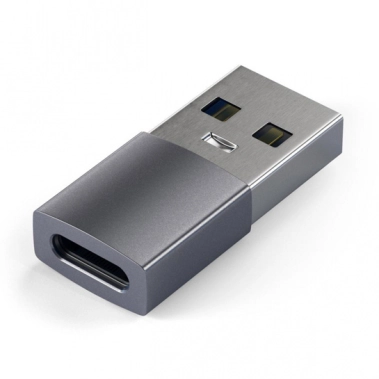 Перехідник Satechi Type-A to Type-C Adapter Space Gray - цена, характеристики, отзывы, рассрочка, фото 1