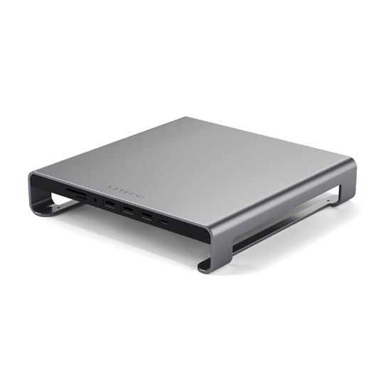 Підставка USB-хаб Satechi Aluminum Monitor Stand Hub Space Gray for iMac - ціна, характеристики, відгуки, розстрочка, фото 1