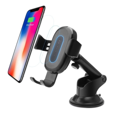 Беспроводное зарядное устройство-держатель Baseus Wireless Charger Car Mount Black - цена, характеристики, отзывы, рассрочка, фото 1