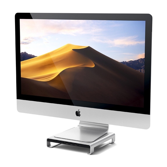 Підставка USB-хаб Satechi Aluminum Monitor Stand Hub Silver for iMac - ціна, характеристики, відгуки, розстрочка, фото 4