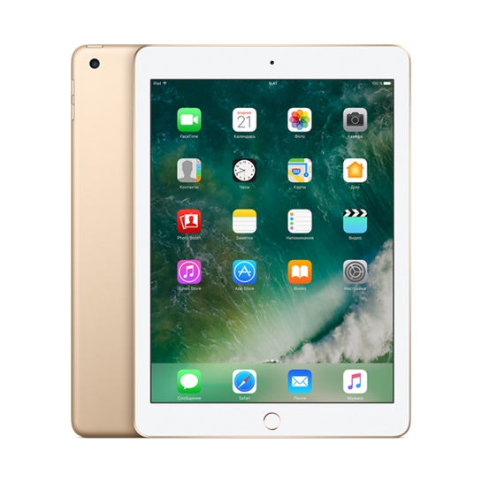 Б/У Планшет Apple iPad 9.7 32Gb Wi-Fi Gold (2017) (Идеальное) - цена, характеристики, отзывы, рассрочка, фото 1