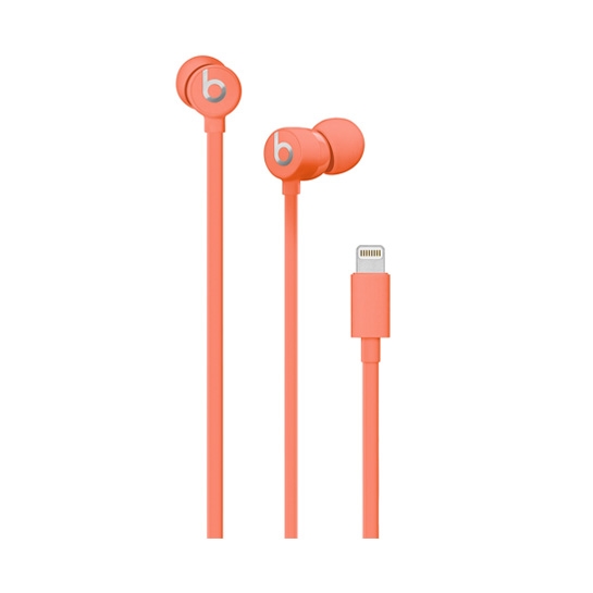 Навушники Beats urBeats3 Earphones with Lightning Connector Coral - ціна, характеристики, відгуки, розстрочка, фото 1