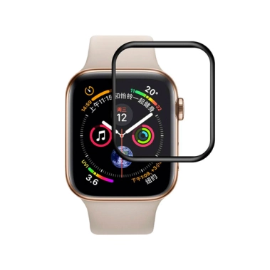 Скло Tempered Glass Full Glue 3D for Apple Watch 40mm Black - цена, характеристики, отзывы, рассрочка, фото 1