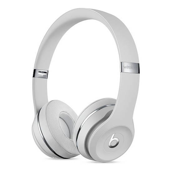 Навушники Beats Audio Solo 3 Wireless On-Ear Headphones Satin Silver - ціна, характеристики, відгуки, розстрочка, фото 1
