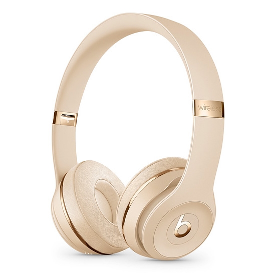Навушники Beats Audio Solo 3 Wireless On-Ear Headphones Satin Gold - ціна, характеристики, відгуки, розстрочка, фото 1