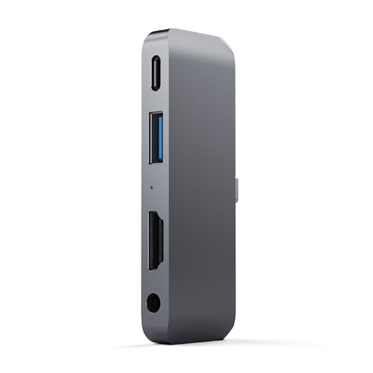 USB-хаб Satechi Aluminum Type-C Mobile Pro Hub Space Gray - ціна, характеристики, відгуки, розстрочка, фото 1