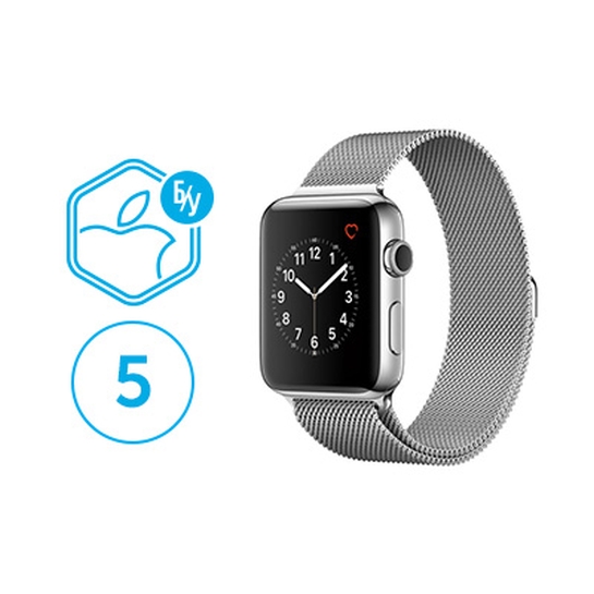 Б/У Смарт-часы Apple Watch Series 2 38mm Stainless Steel Case with Milanese Loop Band (5) - цена, характеристики, отзывы, рассрочка, фото 1