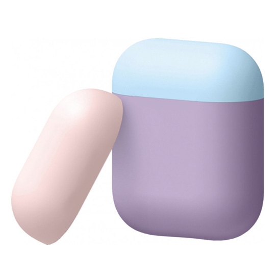 Чохол Multi Cover Silicone Case for Apple AirPods Lavender/Blue/Pink - ціна, характеристики, відгуки, розстрочка, фото 1