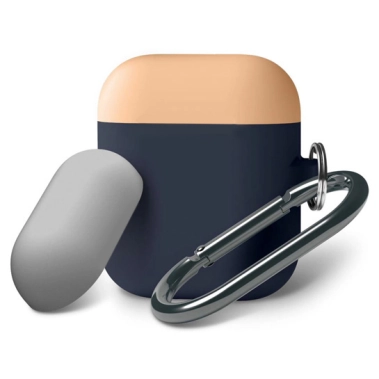 Чохол Multi Cover Silicone Case for Apple AirPods Indigo/Peach/Grey* - цена, характеристики, отзывы, рассрочка, фото 1