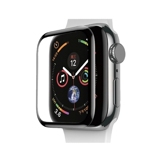 Стекло Baseus Curved Soft Edge Tempered Glass for Apple Watch 40mm Black - цена, характеристики, отзывы, рассрочка, фото 1