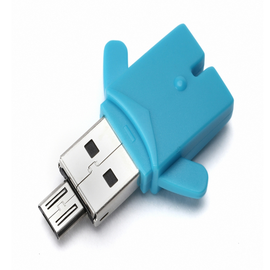 USB-накопичувач USB-Flash Xiaomi Mi Micro USB OTG 16Gb Bunny Blue - ціна, характеристики, відгуки, розстрочка, фото 3