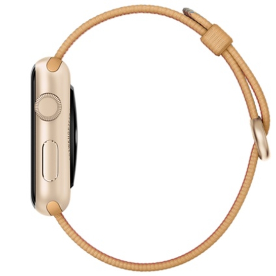 Смарт Часы Apple Watch Sport 42mm Gold Aluminum Case with Royal Gold/Royal Blue Woven Nylon - цена, характеристики, отзывы, рассрочка, фото 4