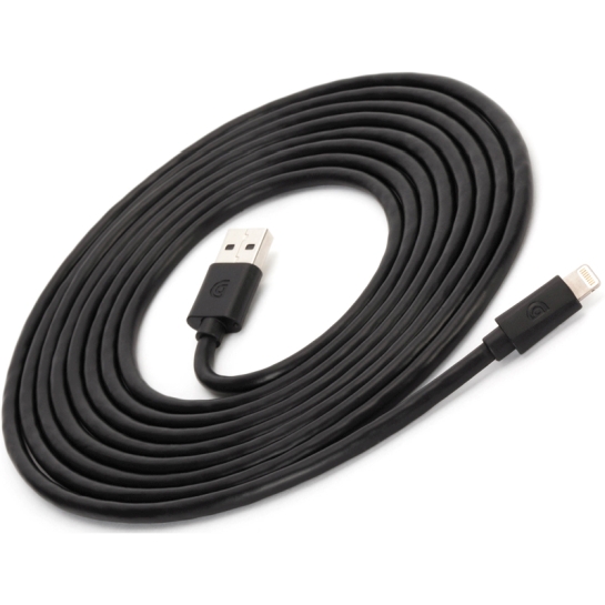 Кабель Griffin USB to Extra-Long Lightning Cable 3m Black* - цена, характеристики, отзывы, рассрочка, фото 2