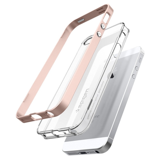 Чехол SGP Case Neo Hybrid Crystal Series Rose Gold for iPhone 5/5S/SE - цена, характеристики, отзывы, рассрочка, фото 3