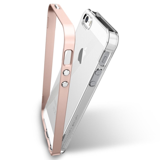 Чохол SGP Case Neo Hybrid Crystal Series Rose Gold for iPhone 5/5S/SE - ціна, характеристики, відгуки, розстрочка, фото 4